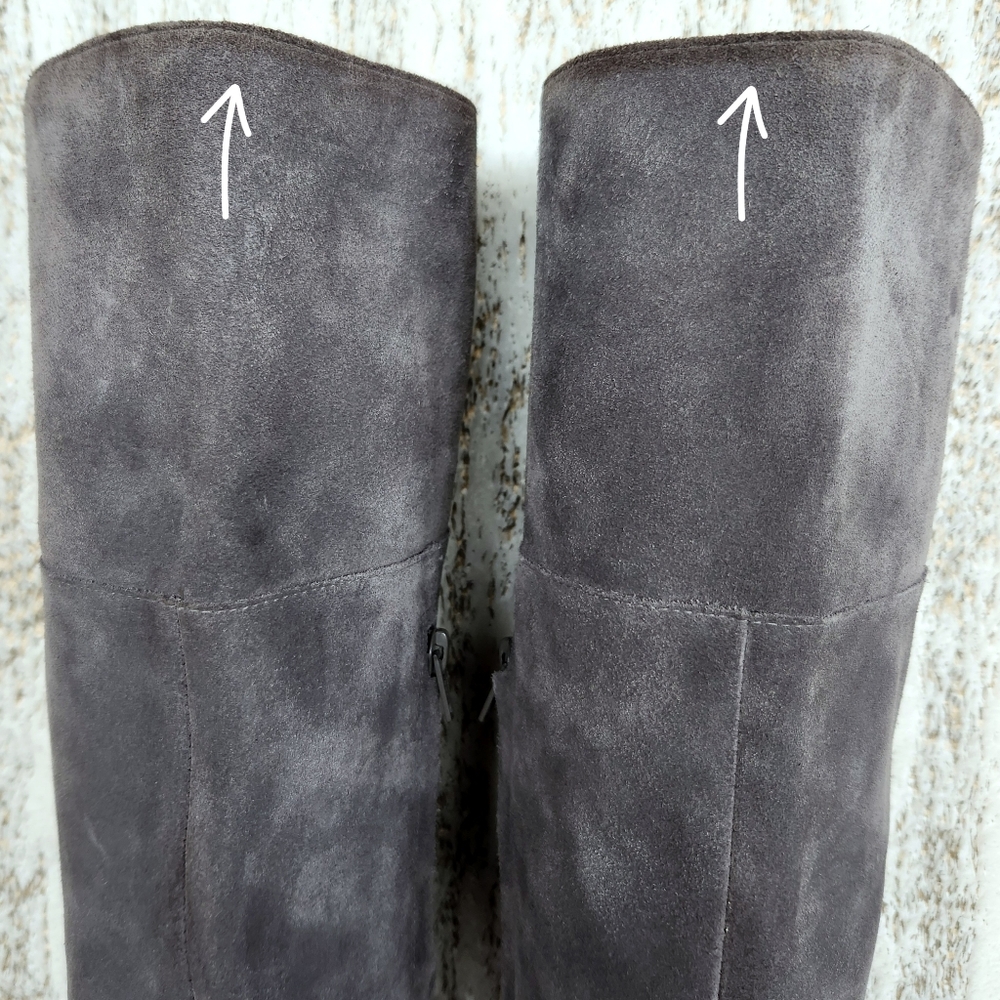 Clark’s "Somerset Barley Ray" Suede Over-the-Knee Boot Gray Grey, Women's Size 7 - Picture 5 of 15